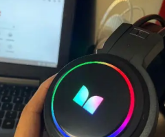 Monster RGB gaming headphone active noise cancelation with base audio