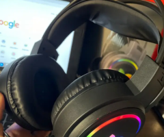 Monster RGB gaming headphone active noise cancelation with base audio - 2