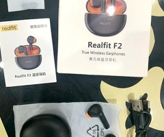 New Launched Realfit f2 Earbuds with B 5.3v (Gaming Earphones/airpods) - 2