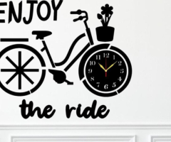 Beautiful Cycle Art MDF Wall Clock