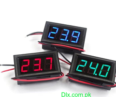 Digital DC Voltmeter 2 Wire 3-Digit LED Display Panel Volt Meter 5-120 - 3